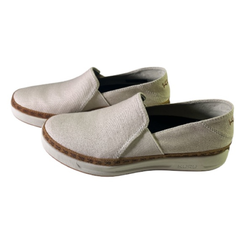 KURU New Women's 9 Canvas Beige Slip-On Shoes